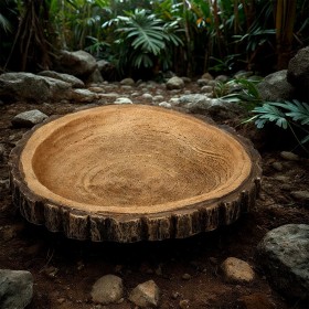 Terrario Tree Ring Bowl M - Natural Style